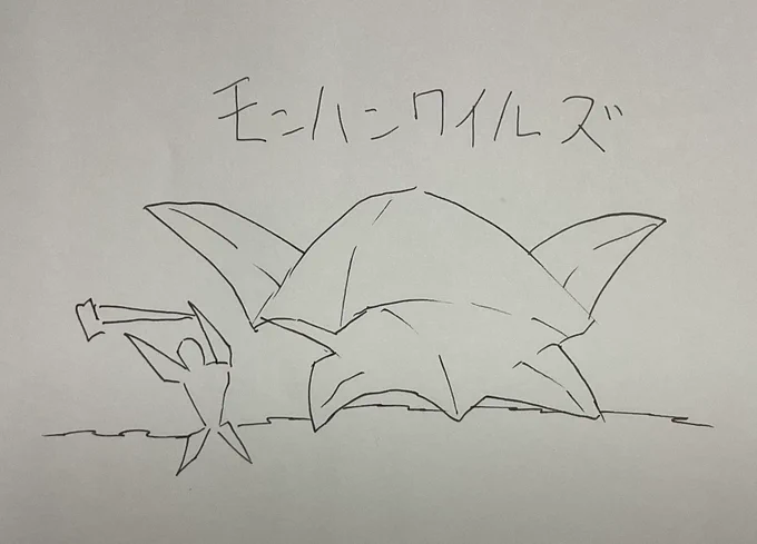 モンハンワイルズのファンアートを仕事の合間に描きました。(h 