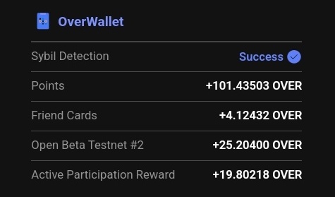 CryptVerseWorld's tweet image. Have you checked your Over wallet airdrop allocation? How many did you get?

#airdrop #testnet #validate