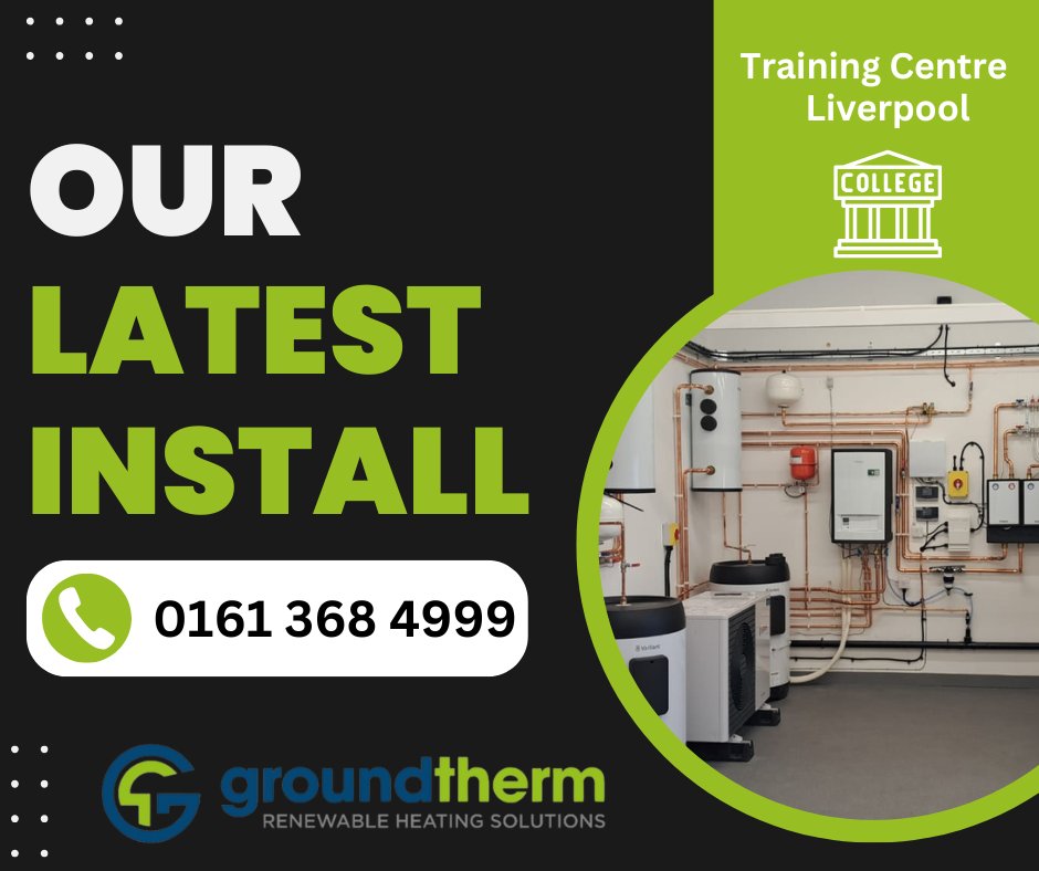This week, we've completed the Liverpool training centre focused on air-source and ground-source heat pumps. 
The facility is now fully equipped to provide hands-on training for heat pump installations, maintenance, and troubleshooting. 
#Training #NorthWest #ASHP #GSHP