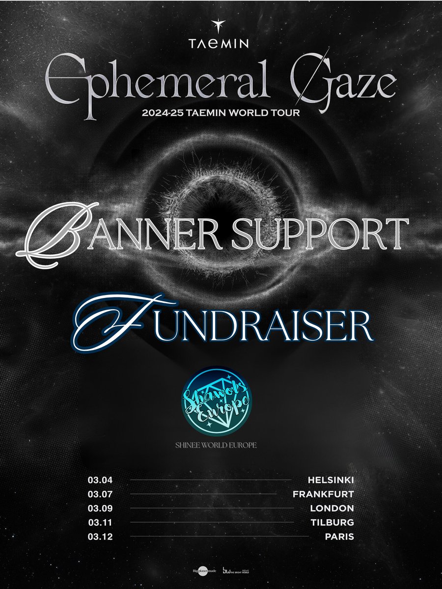 TAEMIN EUROPE TOUR

𝐸𝒫𝐻𝐸𝑀𝐸𝑅𝒜𝐿 𝒢𝒜𝒵𝐸

✰ BANNER FUNDRAISING! ✰

A donation project to raise money for banner support &amp; projects

💶 🔗 paypal.com/donate/?hosted…
📝 write a note with what city you are donating to

#TAEMIN
#WORLD_TOUR
#Ephemeral_Gaze