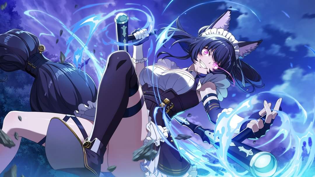 AShadowsTail's tweet photo. Here to make the messes worse. A feral maid. https://t.co/QvtCeN3s91