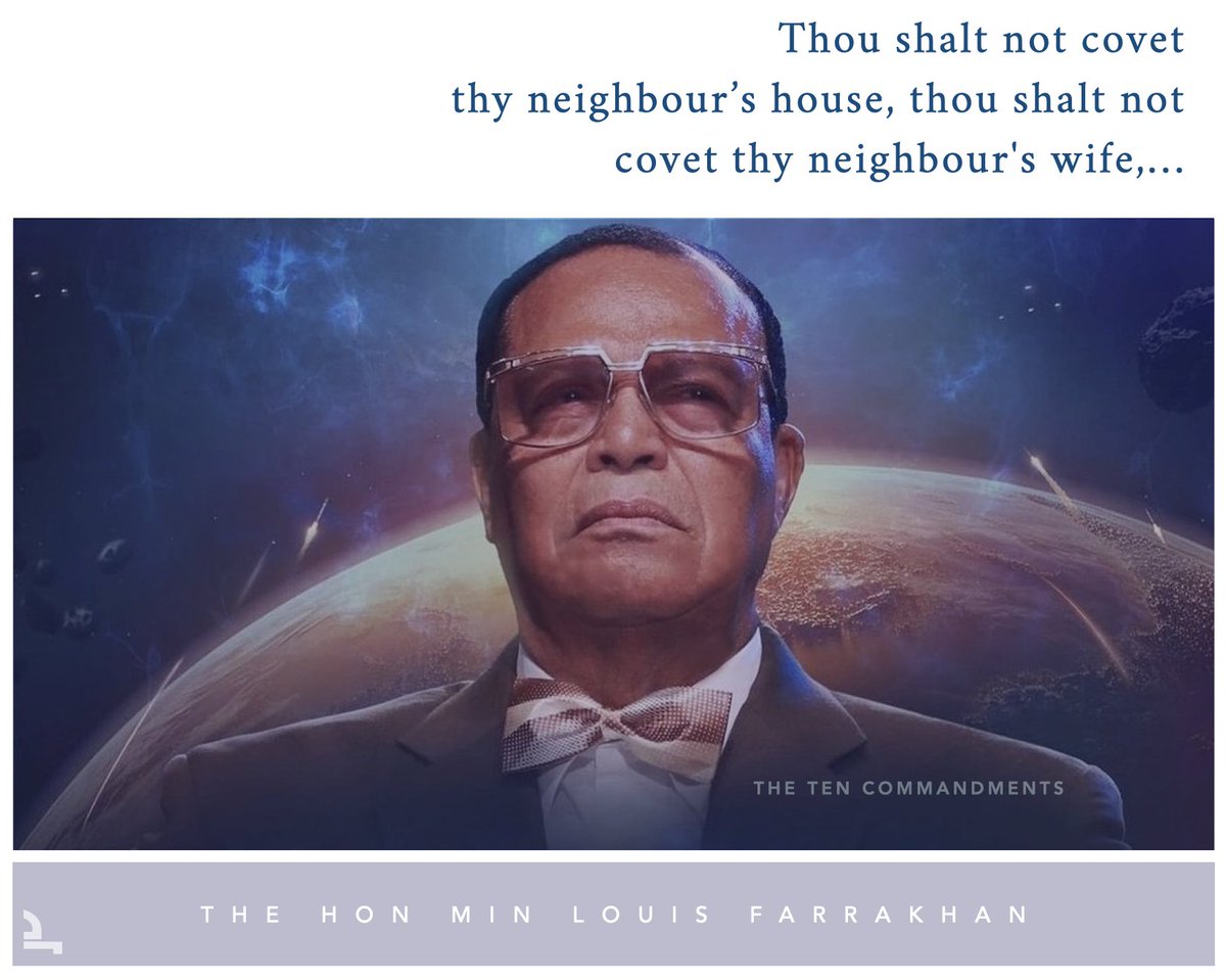 david04mu's tweet image. Thou shall not covet thy neighbor&apos;s house.

Moses
#Farrakhan #Elijah #commandments #black  #Africa #Sudan #Congo #NativeAmericanHeritageMonth #Palestine_Genocide #UN #IsraelTerroristState #Lebanon #Iran #Zionism #whitesupremacy #Trump #KamalaHarris #election #AIPAC #ADL #hiphop