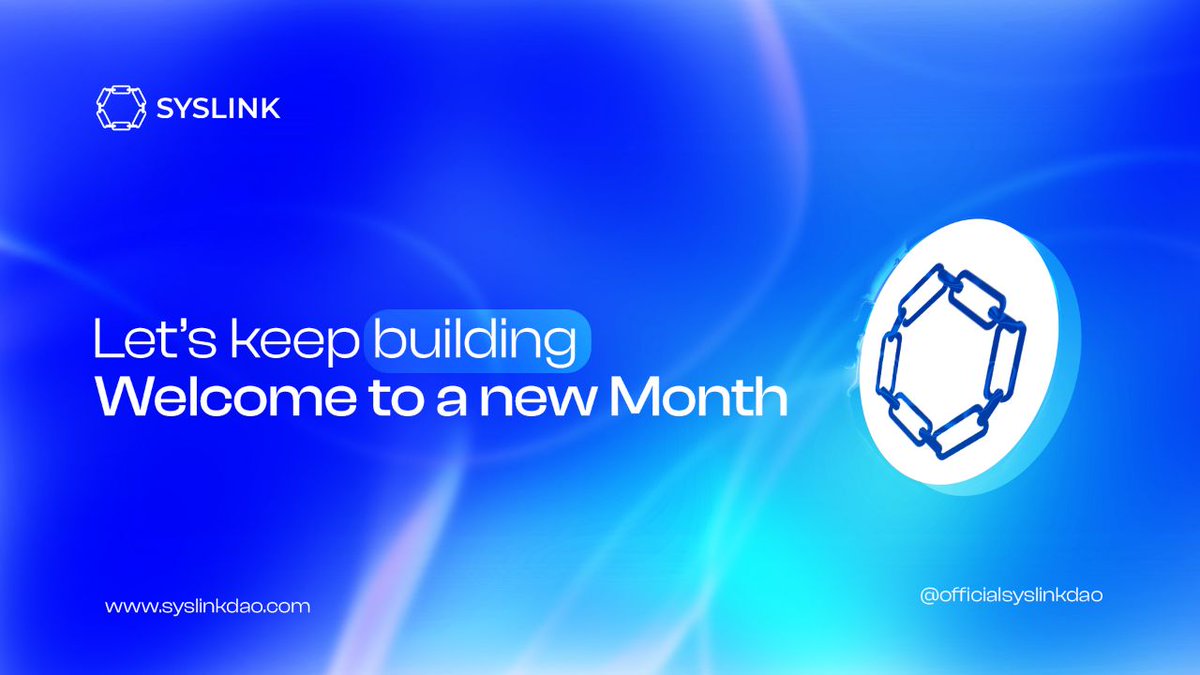 officialsyslink's tweet photo. HAPPY NEW MONTH, SYSLink Fam! May this month bring you prosperity, happiness, and decentralized โ๏ธ delights! ๐ก
We're counting down to the #SYSLink Store beta-launch! Get ready to experience the future of Web3 commerce! https://t.co/Mol3TcoLup