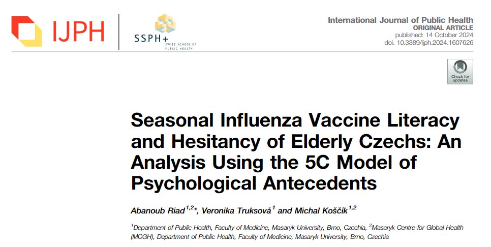 We are delighted that our 1st #PubMed-indexed article is finally out! We investigated the mediating role of 5C vaccination psychological antecedents (conf, comp, const, calc &amp; collc resp) in the causal pathway from #InsuranceCoverage to #VaccineUptake. 
doi.org/10.3389/ijph.2…