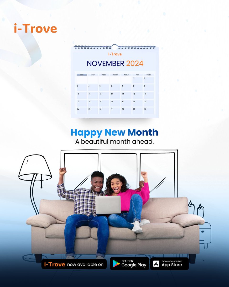 iTrove_app's tweet photo. A new month, a new opportunity to build your future together.

#HappyNovember #Happynewmonth #trovest #itrove #trovecash #financialfreedom #financialadvisor #investwithitrove #financialeducator https://t.co/1E6YlPB2II