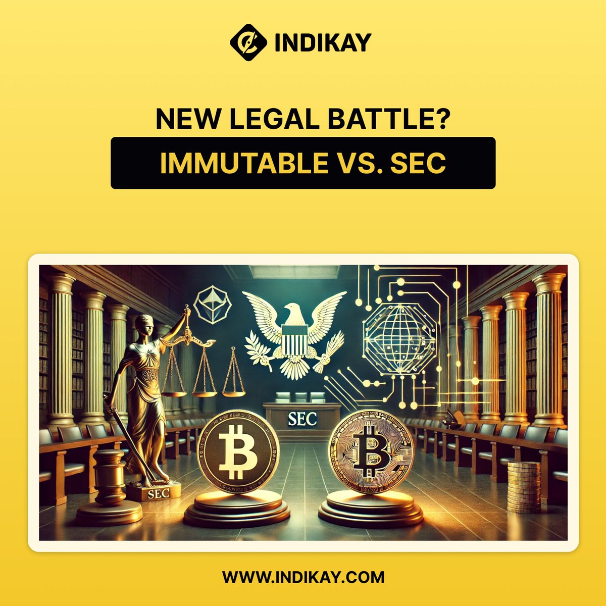 🚨 Immutable pushes back against SEC’s Wells notice over IMX token! They accuse the SEC of a “spray and pray” approach, lacking transparency. Could this lead to a major legal showdown?

💡 Learn more at INDIKAY: indikay.com

#Crypto #Blockchain #IMX #SEC #Regulation
