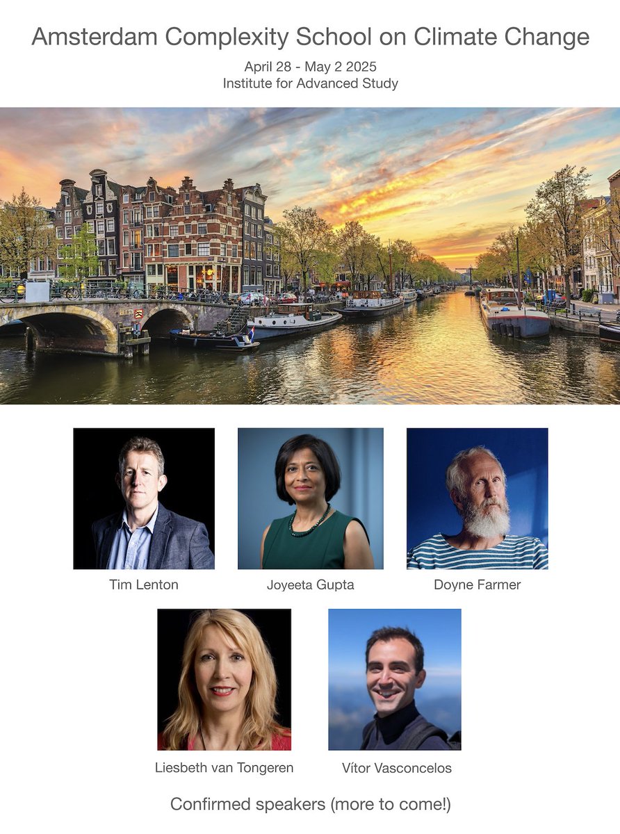 Fabian Dablander (@fdabl.bsky.social) (@fdabl) on Twitter photo I am beyond excited to announce that applications are now open for the <a href="/AmsterdamCSCC/">Amsterdam Complexity School on Climate Change</a> at <a href="/UvA_IAS/">UvA Institute for Advanced Study</a>!
Come visit a beautiful city, hear from world-renowned experts, and work with passionate individuals on challenges related to climate change.
More info: acscc.nl I am beyond excited to announce that applications are now open for the <a href="/AmsterdamCSCC/">Amsterdam Complexity School on Climate Change</a> at <a href="/UvA_IAS/">UvA Institute for Advanced Study</a>!
Come visit a beautiful city, hear from world-renowned experts, and work with passionate individuals on challenges related to climate change.
More info: acscc.nl