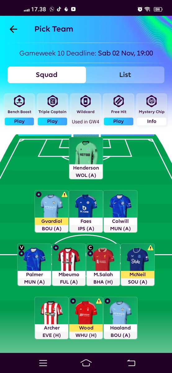 Ini tim FPL ku, mana TIM FPL MU?  @andinurhadira <a href="/Eriech1077/">Eriansyah Arifuddin</a> <a href="/nass_udin/">nassruddin</a>  <a href="/StadeoID/">Stadeo ID</a> #FPLSTADEO