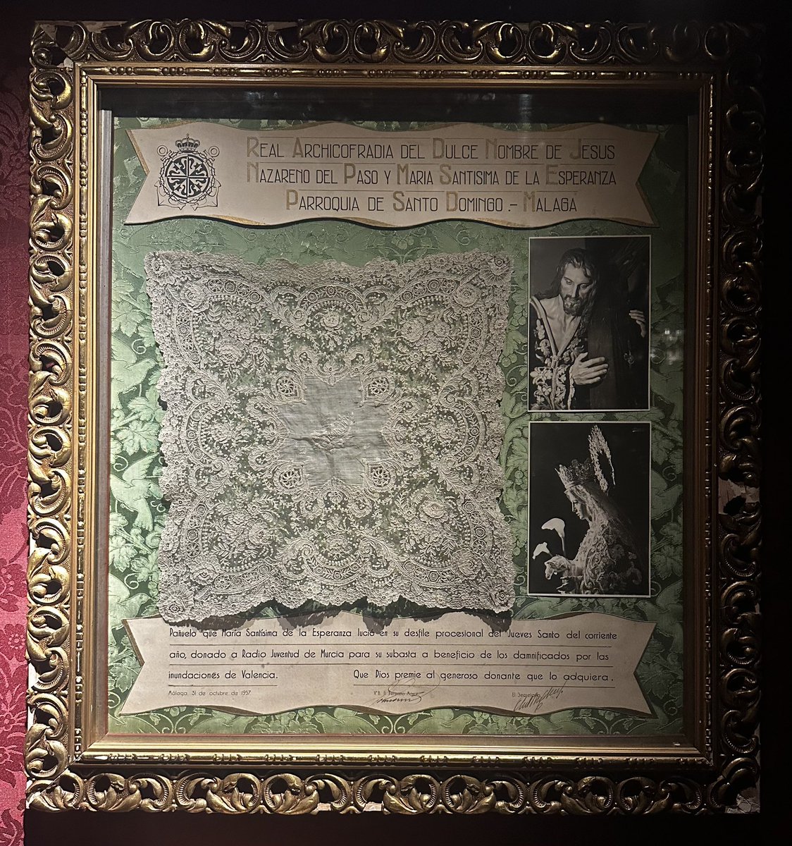 ESPERANZA Y CARIDAD
¡Qué grande es el manto de la Esperanza y cuánto consuelo han dado sus pañuelos! Y qué bonito sería que – aunque todos los caminos conduzcan a Roma – el nuestro pasara por Valencia.  

eresnuestraesperanza.es/index.php/2024…

#EresNuestraEsperanza
#CofradiasMLG