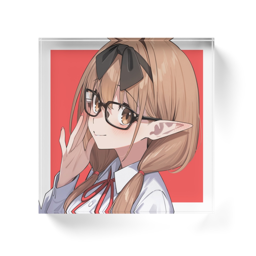 「アクリルブロックを作ってみた よろしくお願いします!背面処理を透明(透ける)、白」|小小的狂三のイラスト