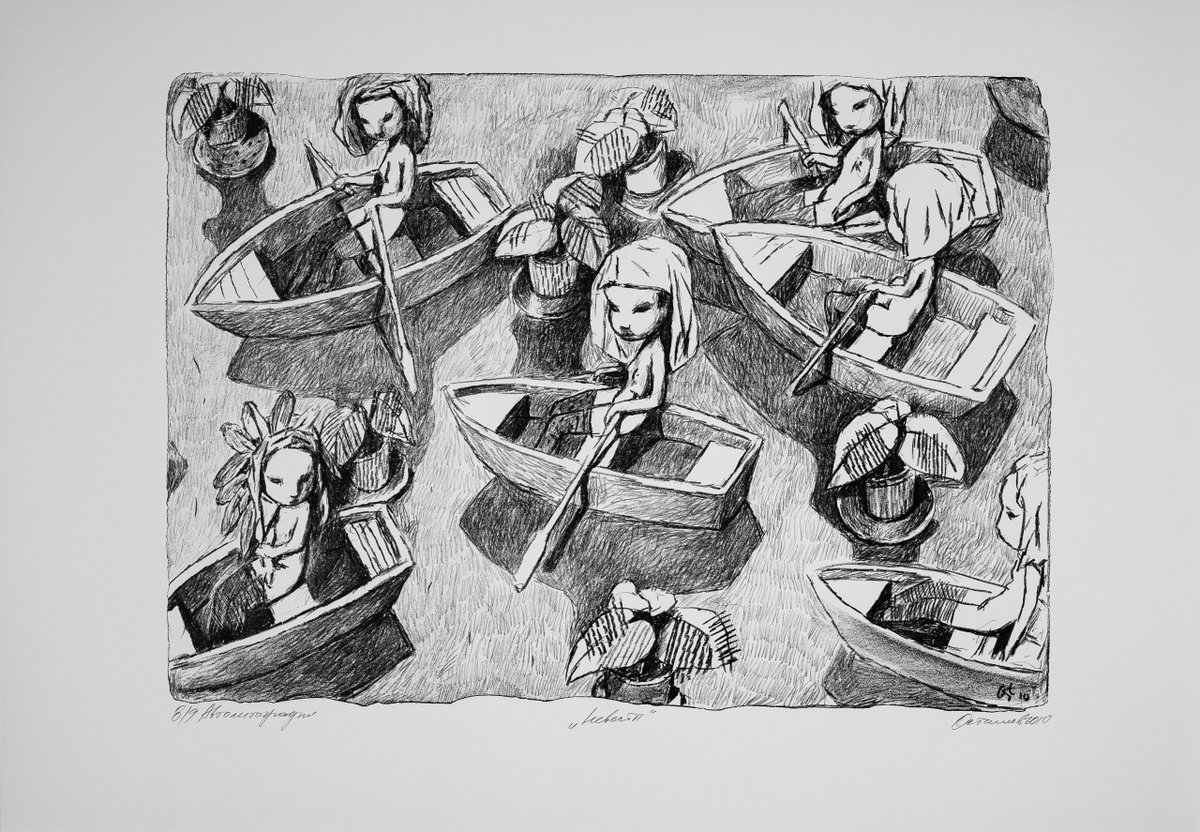 «Brides», autolithography, 70x100 cm, 2010

#andreyostashov #lithography #graphicart #artgallery #sculptor #bronzesculpture #sculpture