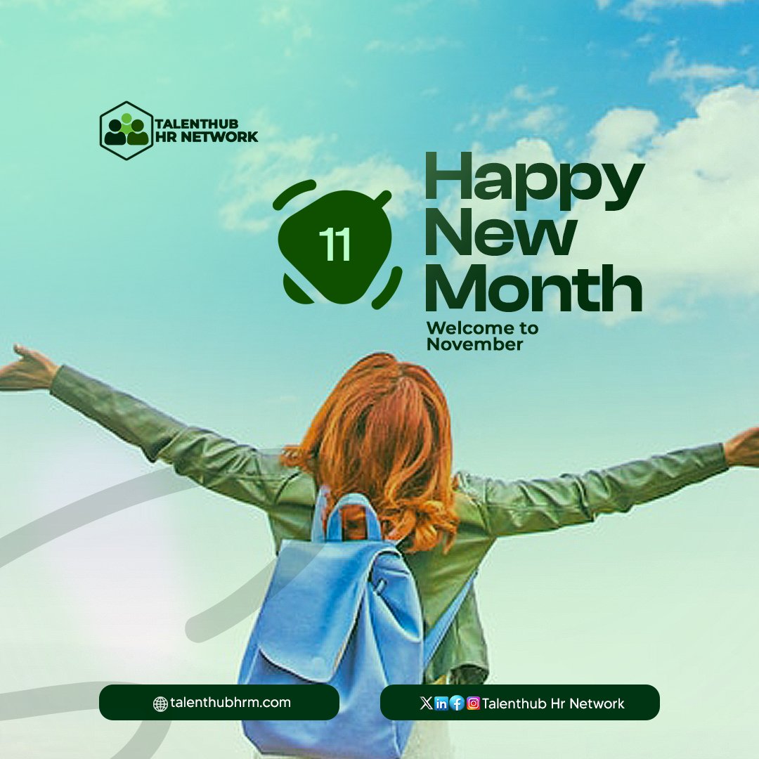 talenthubhrm's tweet photo. New Month comes with new opportunities and great strength! Happy New Month 
#newmonth
#November
#memecoin
#HR 
#talenthubhrnetwork https://t.co/N4u4OfZhbt