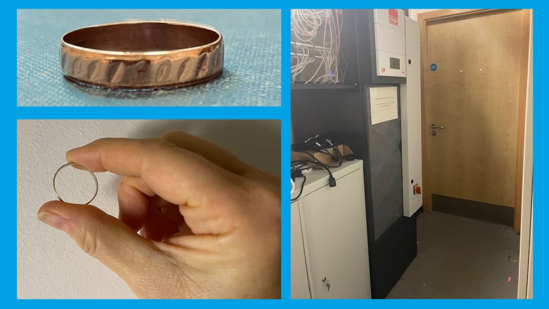 Hospital staff are hoping to solve a mystery after a wedding ring was found inside an air conditioning unit at University Hospital Monklands in Airdrie.
Is it yours?
Full story here nhslanarkshire.scot.nhs.uk/news-wedding-r…
