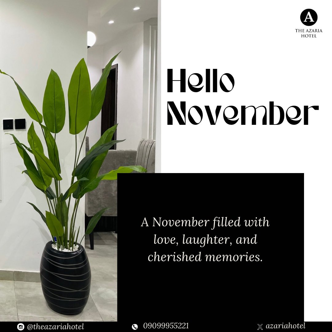 Happy New Month, everyone! 

May November bring you warmth, gratitude, and endless moments to cherish. Let’s embrace this season of change with open hearts and make each day count. 

For Reservations ☎️ 0909 995 5221
#bobrisky #poison #DaouOffroad