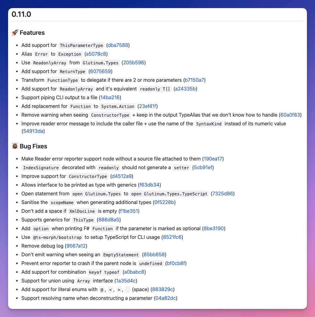 MangelMaxime's tweet image. Glutinum 0.11.0 is out, this is another huge release.
If you want the detailed changelog with examples, you can view it from Github:
github.com/glutinum-org/c…
#fsharp @FableCompiler