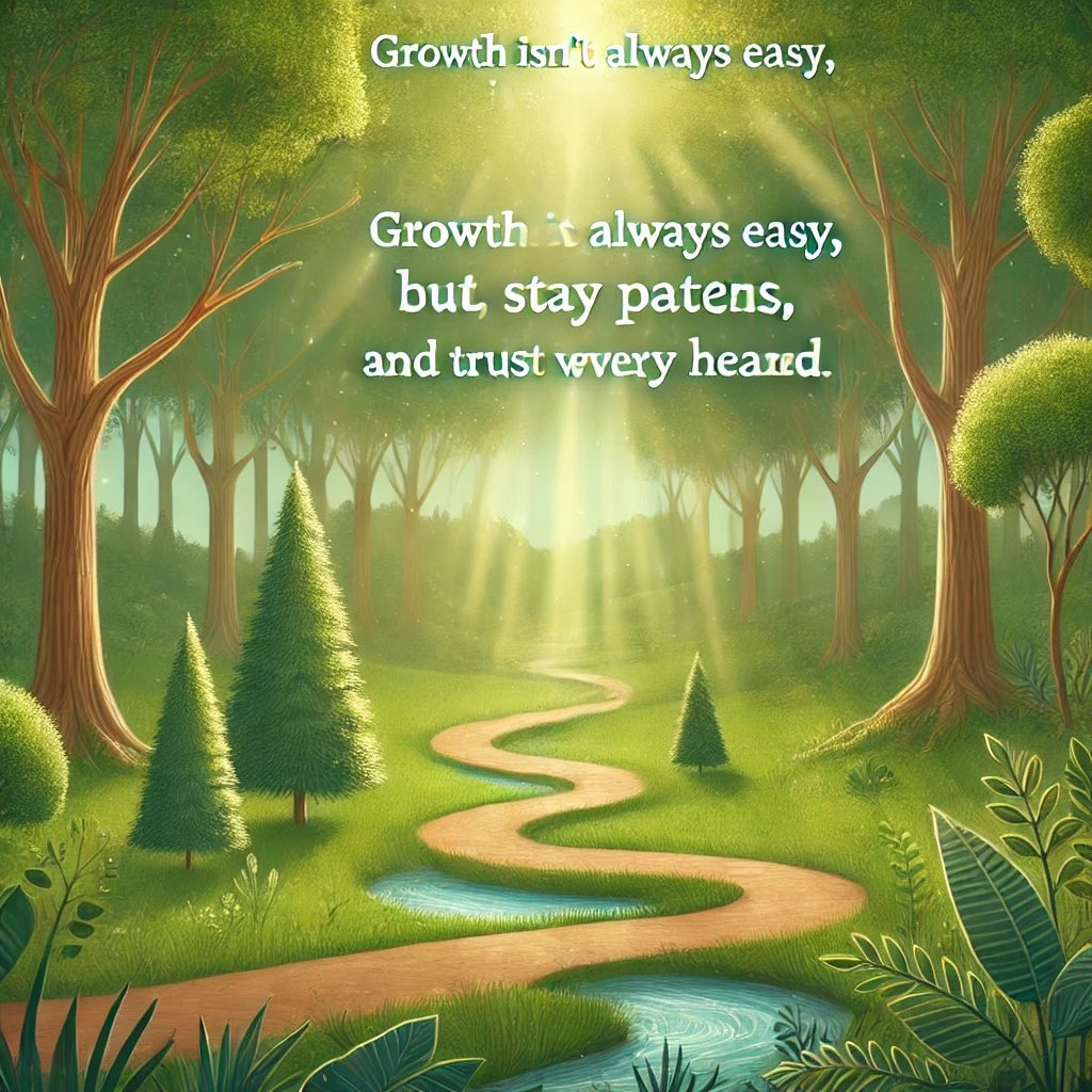 Growth isn’t always easy, but it’s worth every step. Embrace the process, stay patient, and trust where you’re headed. 🌱