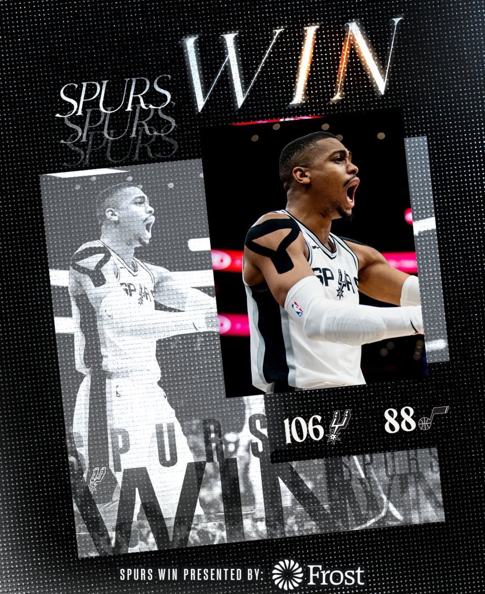 SPURS WIN !

Victoire solide 106-88 face au Jazz cette nuit !
