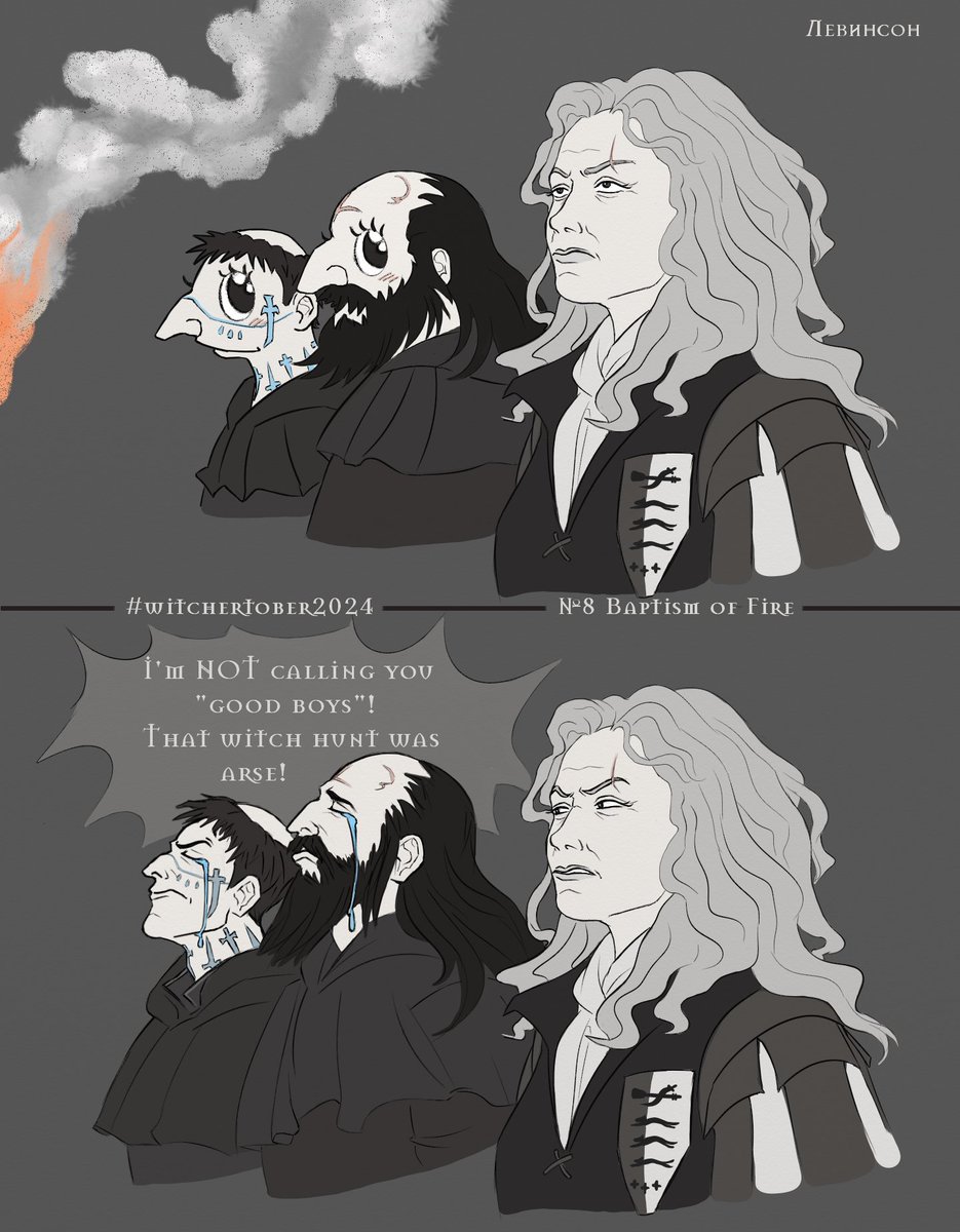 veralevina15's tweet photo. Summary of the Witchertober 2024!

Day 5 - Master of disguise

Day 8 - Baptism of fire

Day 25 - The royal gift

Day 27 - The ghost

#witchertober #inktober2024 #thewitcher #ведьмак https://t.co/xuniUGy5su