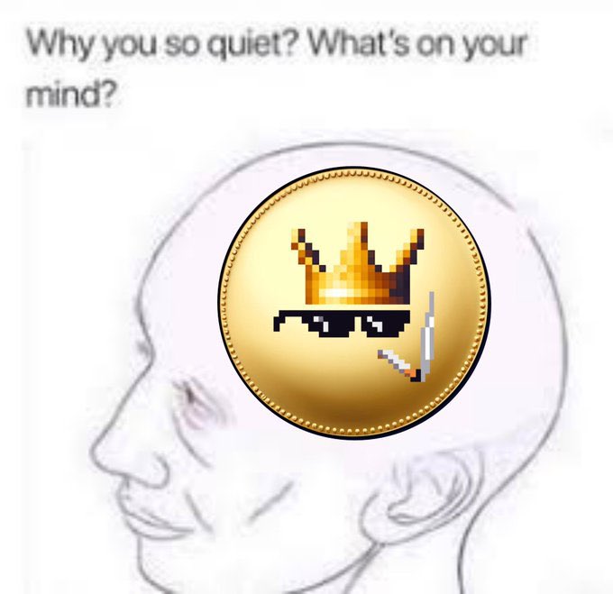 colombusman's tweet image. Not just a meme, it’s a movement! ￼￼ With 
@KingofMemeToken
 every meme is a step towards the throne. Who’s joining the kingdom? #kingofmeme   #king   #memeonbsc   #Bsc

￼