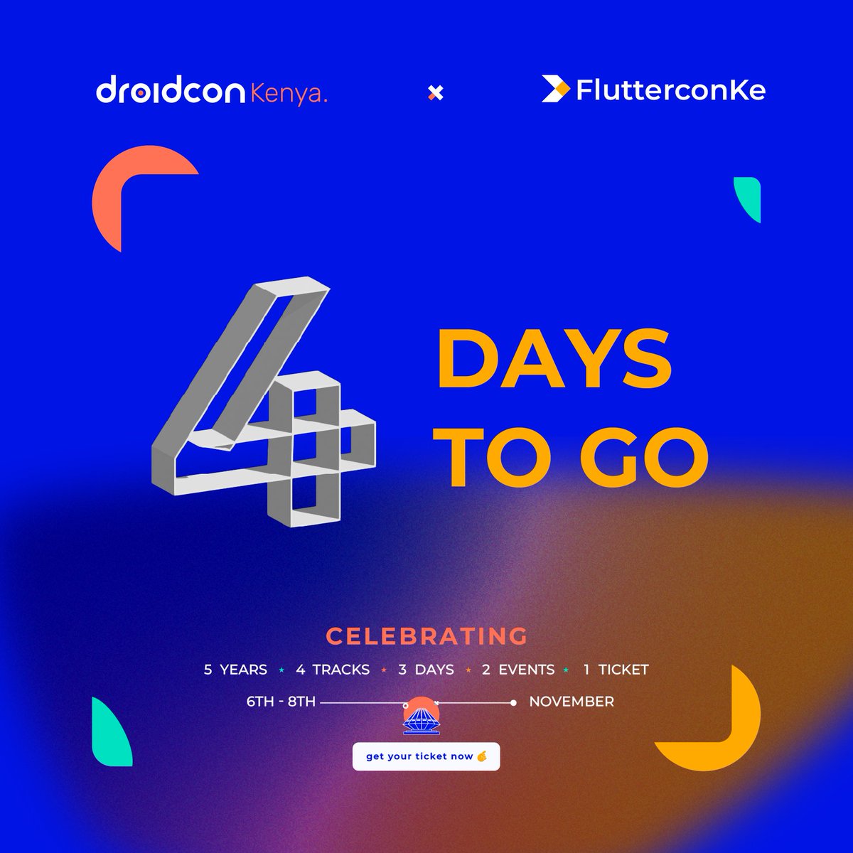 droidconke's tweet image. 🥳4 days to go!🥳

Get to meet our speakers before the event: droidcon.co.ke/speakers

Also don&apos;t forget to buy the tickets: bit.ly/dcKE2024Tickets

@droidcon

#dcke24 #FlutterconKE