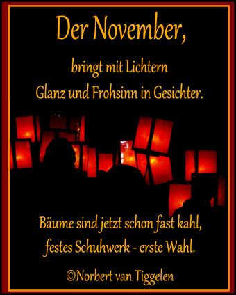 Der November hat auch seine schönen Seiten. Du musst sie nur zulassen 😊
