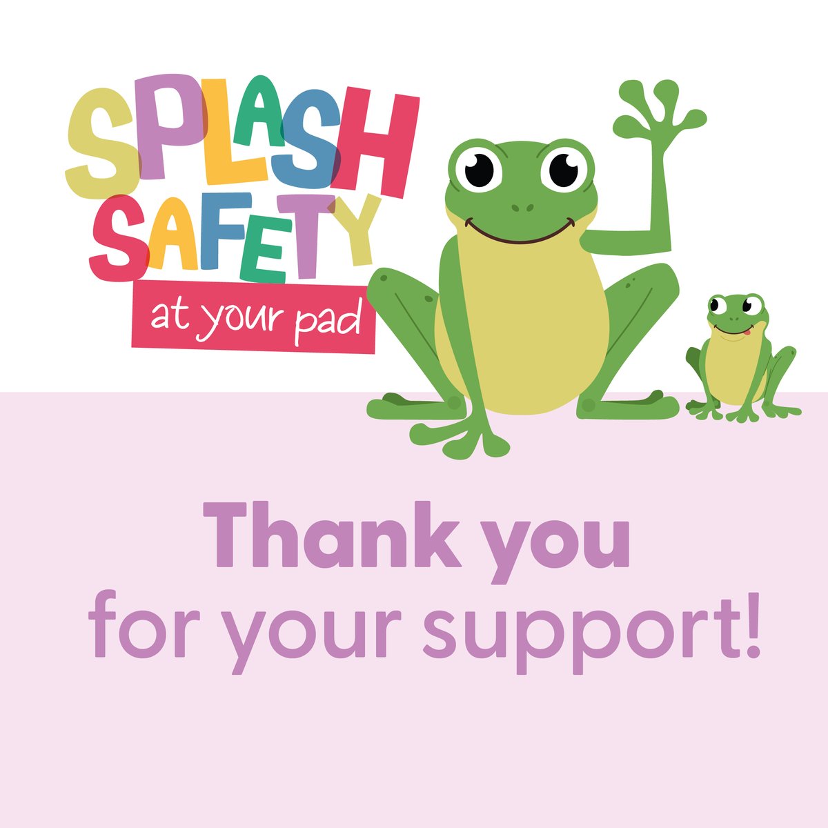 RLSSUK's tweet photo. That's a wrap on our first un-frog-ettable #SplashSafety at your Pad campaign - we hope you've enjoyed the advice 🫧
THANK YOU for your support in re-croaking them. Our froggies will return in March 2025 (hop hop hooray!), so please mark your calendars to get involved 🐸📅 https://t.co/N8Px6MryDW
