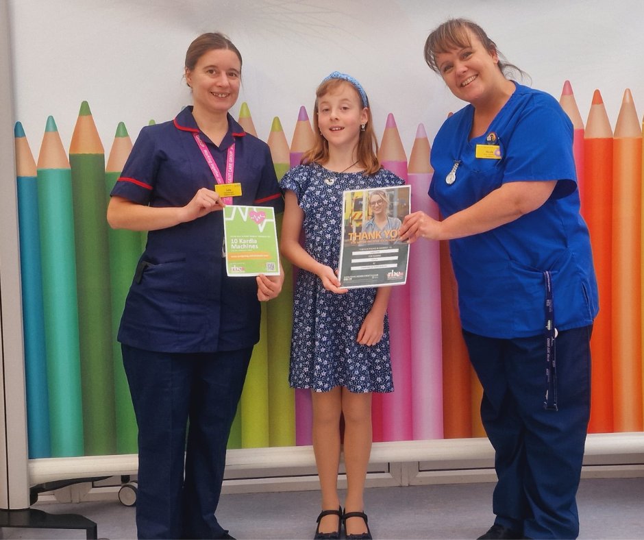 RoyalBerksChar's tweet photo. 🌟 Huge thanks to Isabelle for raising an incredible £1,300, funding 13 Kardia EKG/ECG machines! These are vital for early heart health monitoring, giving young patients the best chance at a healthy future. 
#raisingfunds #enhancinglives #improvinghealth https://t.co/U2PRzlUqcg