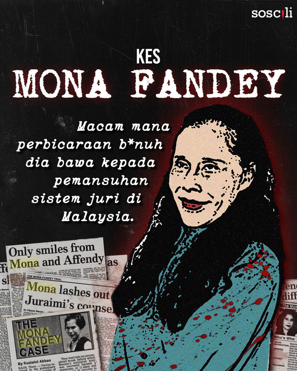Penyanyi yang jadi bomoh, Mona Fandey, telah dihukum mati pada 2 November 2001.

Inilah cara perbicaraannya disensasikan serta mengubah sistem keadilan kita!

(1/7)