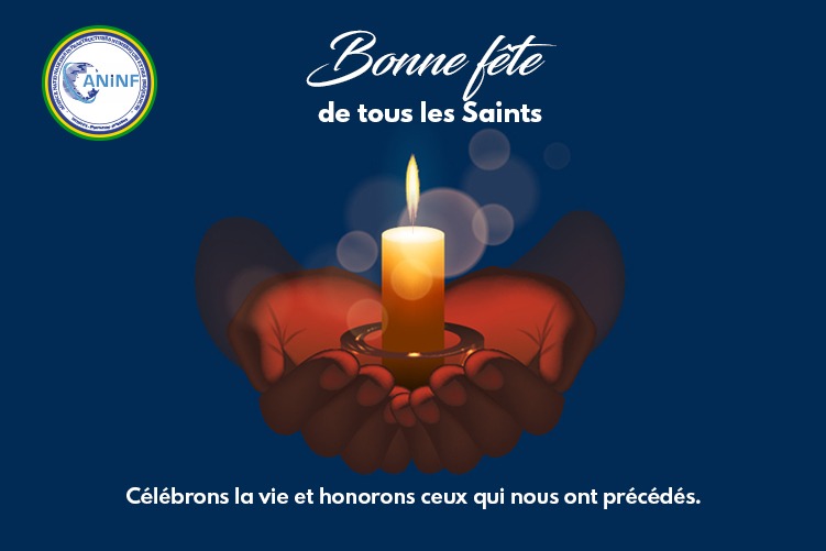 Bonne Fête de tous les Saints 

#ANINF

#FêteDeLaToussaint

#BâtissonsNotreSouverainetéNumérique