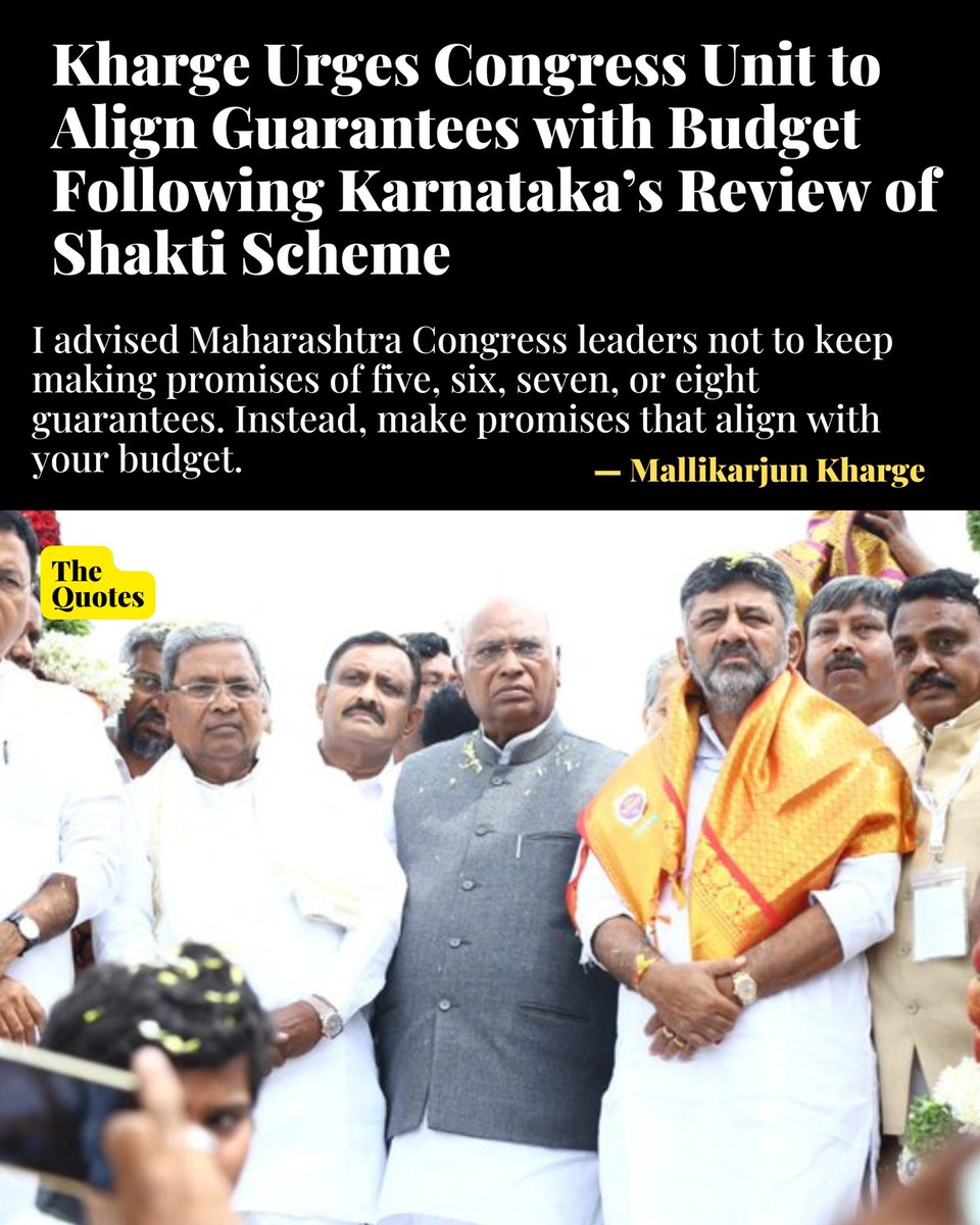 Congress chief Mallikarjun Kharge advised party units preparing for Assembly elections on Friday to refrain from announcing guarantees without considering their budget.

#mallikarjunkharge #Congress