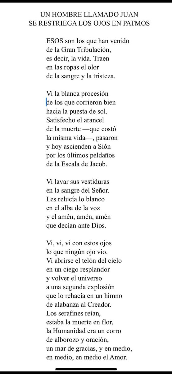 En la solemnidad de Todos Los Santos, la Iglesia se pone puntillas para mirar arriba, hacia la patria. Un poema de Alumbramiento (Adonáis, 2021).