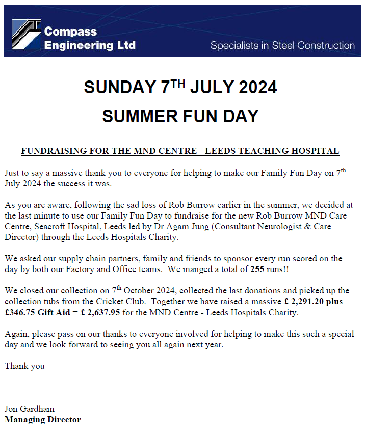 A little thank you to all of our staff, friends, family and suppliers who donated and helped make our Family Fun Day the day that it was. A huge amount raised for a great cause. We can't wait for next year! 🥳