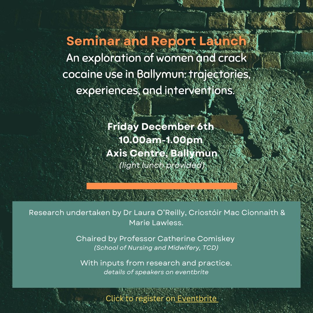 Morning seminar and report launch in Axis on Friday December 6th. For event overview &amp; registration click on eventbrite link. eventbrite.ie/e/105967446785…