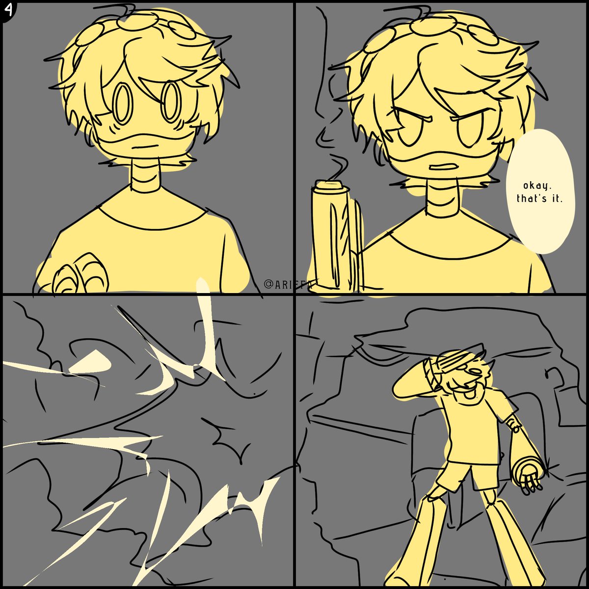 ariefa_lul4's tweet photo. Bro just blow up uzi room😭💥
#murderdrones #nuzi #UziDoorman #SerialDestinationN #AUcomic #AU #fanmade #fanart #comic #MDcomic #MD https://t.co/kgwIXnzra4