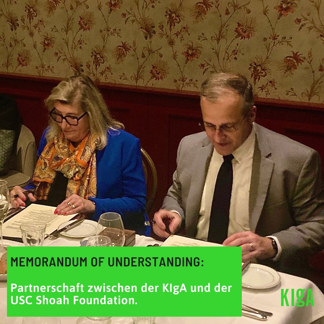 Letzten Freitag schlossen die USC Shoah Foundation und KIgA eine Partnerschaft, die uns Zugang zu Zeitzeugenberichten aus Holocaust, Bosnien und Ruanda gibt. Wir freuen uns auf die Zusammenarbeit!
<a href="/encate_eu/">ENCATE / Inactive Account</a> <a href="/USCShoahFdn/">USC Shoah Foundation</a>