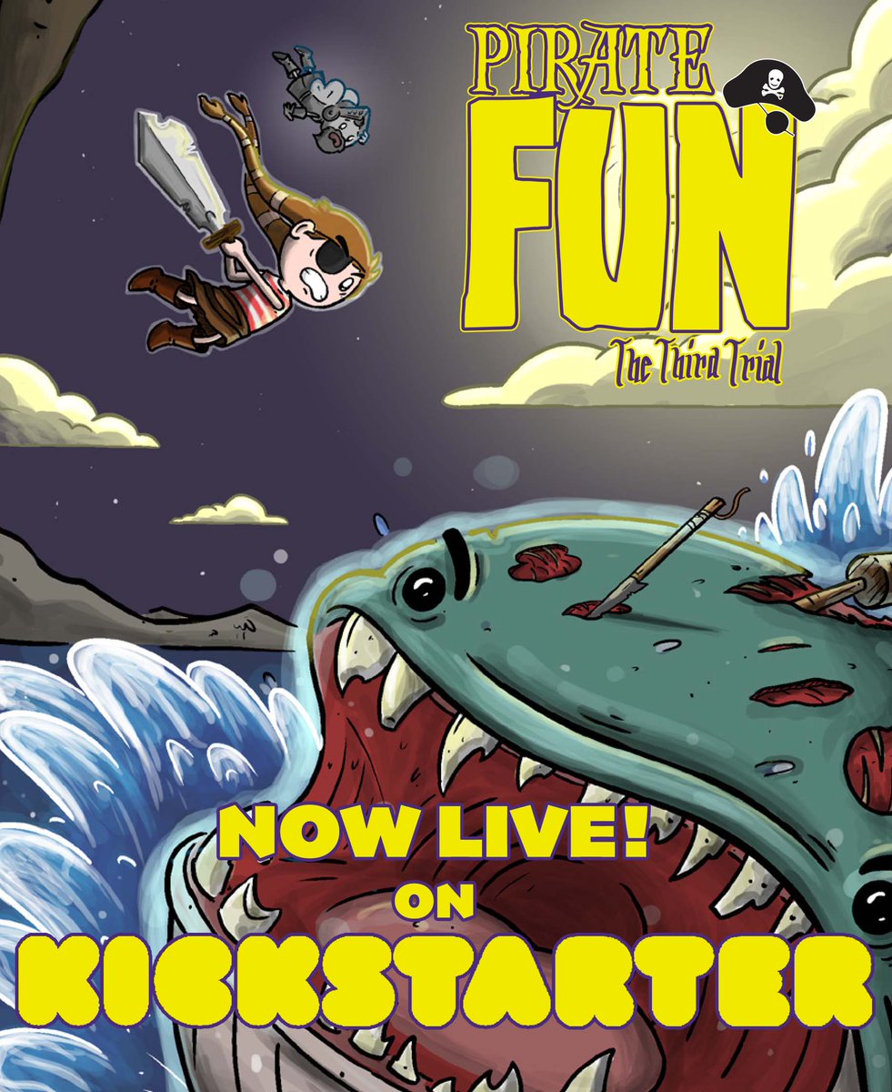 Ahoy! The Pirate Fun: Third Trial Kickstarter is now live! 

We have worked incredibly hard on this issue and can't wait to get it in your hands.

There's loads of cool rewards on offer so please check it out while you still can! 

kickstarter.com/projects/neils…