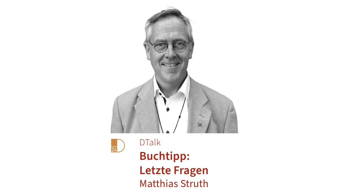 DNEWS24Medien's tweet photo. #Seelsorger #Palliativ #Trost #Mutmacher 
#Buchtipp: Letzte Fragen
Was treibt einen Menschen um in den letzten Stunden seines Lebens? Matthias Struth im #DTalk in #DNEWS24.
https://t.co/3pUHZ6R3lp https://t.co/cAVXLPmb3R