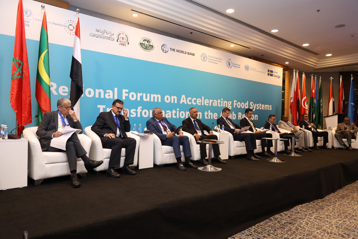 UNESCWA's tweet photo. In 🇯🇴, the @ministryofagri1, the Jordanian Food Security Council, #ESCWA, @AOAD_AOAD1972, @FAO, @WFP, @UNIDO &amp; @WorldBankMENA convened the Regional Forum on Accelerating Food Transformation. Participants discussed the current state of food systems &amp; how to improve food security. https://t.co/eqTd1qnQIp