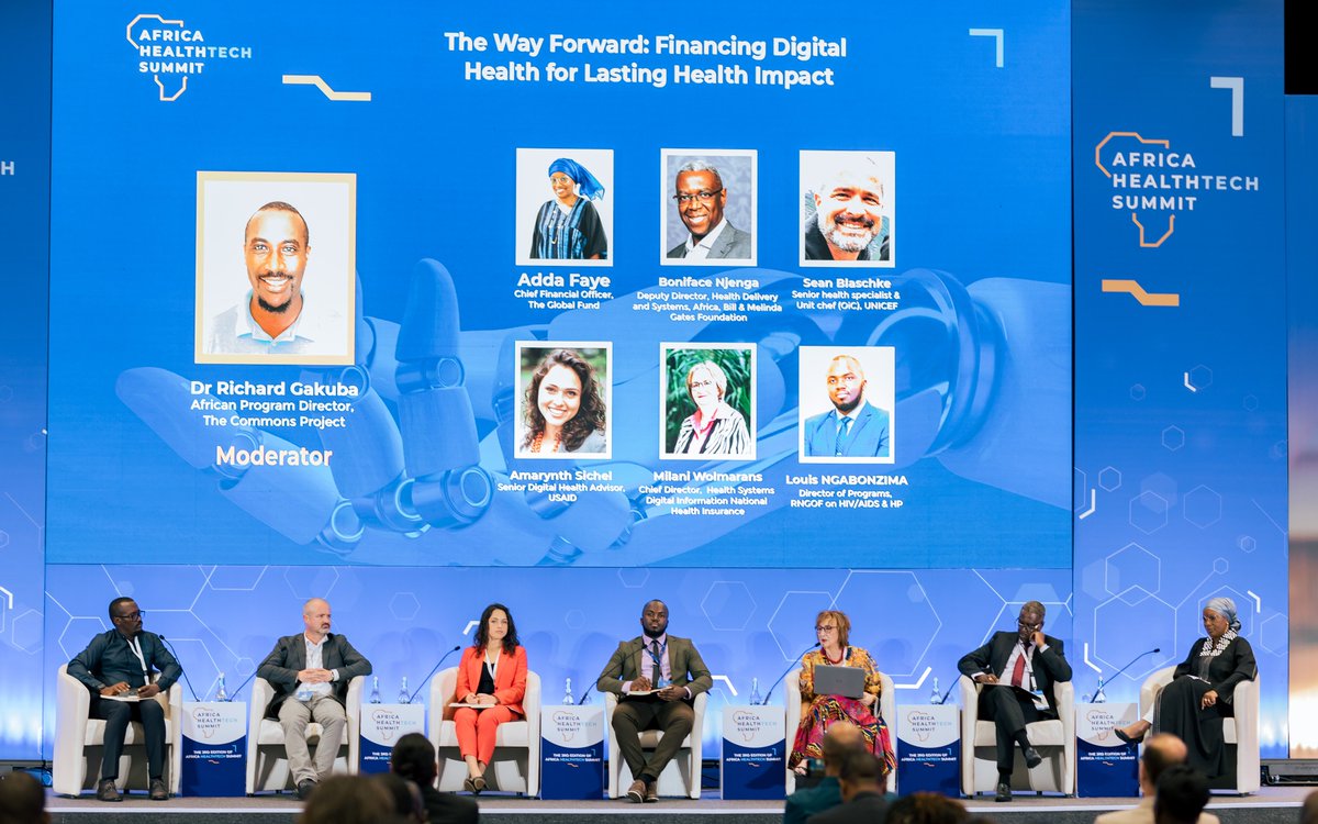 RwandaNGOForum's tweet photo. Yesterday, the 3rd Edition of the Africa HealthTech Summit (#AHTS2024), themed “Innovating for Community Health: Unlocking the Power of AI,”  was successfully  concluded in Kigali. 
As one of the special guests and speakers, @RwandaNGOForum shone more light on community-centred healthtech solutions.

Through our involvement, we emphasized that healthtech solutions must be co-created with communities, not for them, ensuring solutions truly serve community needs: "Any healthtech for community without community is against the community."

On panel discussion themed “The Way Forward: Financing Digital Health for Lasting Health Impact” and a roundtable on "AI, Emerging Tech, and Digital Health: Consulting on the Path Forward," organized by @GlobalFund, we called for investments in healthtech solutions designed to serve vulnerable communities and address challenges in digital literacy, reliable internet connectivity, data protection, service accessibility, and cultural alignment.

We showcased #Rwanda's pioneering role through our Integrated Community-Led Monitoring (iCLM) Model for HIV, TB, and Malaria. This innovative model, with its accompanying software, will bridge gaps, strengthen healthcare, and empower communities for a sustainable impact.

For any community healthtech solution to be successful, it must:
1. Prioritize metrics that go beyond financial savings, such as social and community-level benefits.
2. Empower communities, build trust, and encourage participation.
3. Ensure solutions are contextually relevant and align with core service improvement metrics like the 4As—Availability, Accessibility, Affordability, and Acceptability of quality services.

By fostering intersectoral collaboration, we're revolutionizing #Rwandan healthcare with innovative healthtech solutions, driving equitable, community-centered digital health.
#DigitalHealth #HealthForAll 
@RwandaGov @AfricaCDC @RealSmartAfrica  @RwandaHealth @RwandaICT @ImroRwanda @Sfrwanda1 @HDIRwanda @sfhRwanda @GFAN_Africa @WACIHealth @CMuvunyi @GBiraro @Muhire_Andrew @AndrewGasoziNtw @sfhRwanda @ZacheeIyakaremy @mwanaimable @AimableDr @HindHassan_ @BrianChirombo @WHORwanda @Rwanda_CCM @USAIDRwanda @CMuvunyi @RBCRwanda @CDCRwanda @semakulam @GajuErick @ClaudiaAhumadaG @callmebanbo @MusoniPaula @RwandaICT @Loui_Ngabonzima @Louisalejandro @EnabelinRwanda