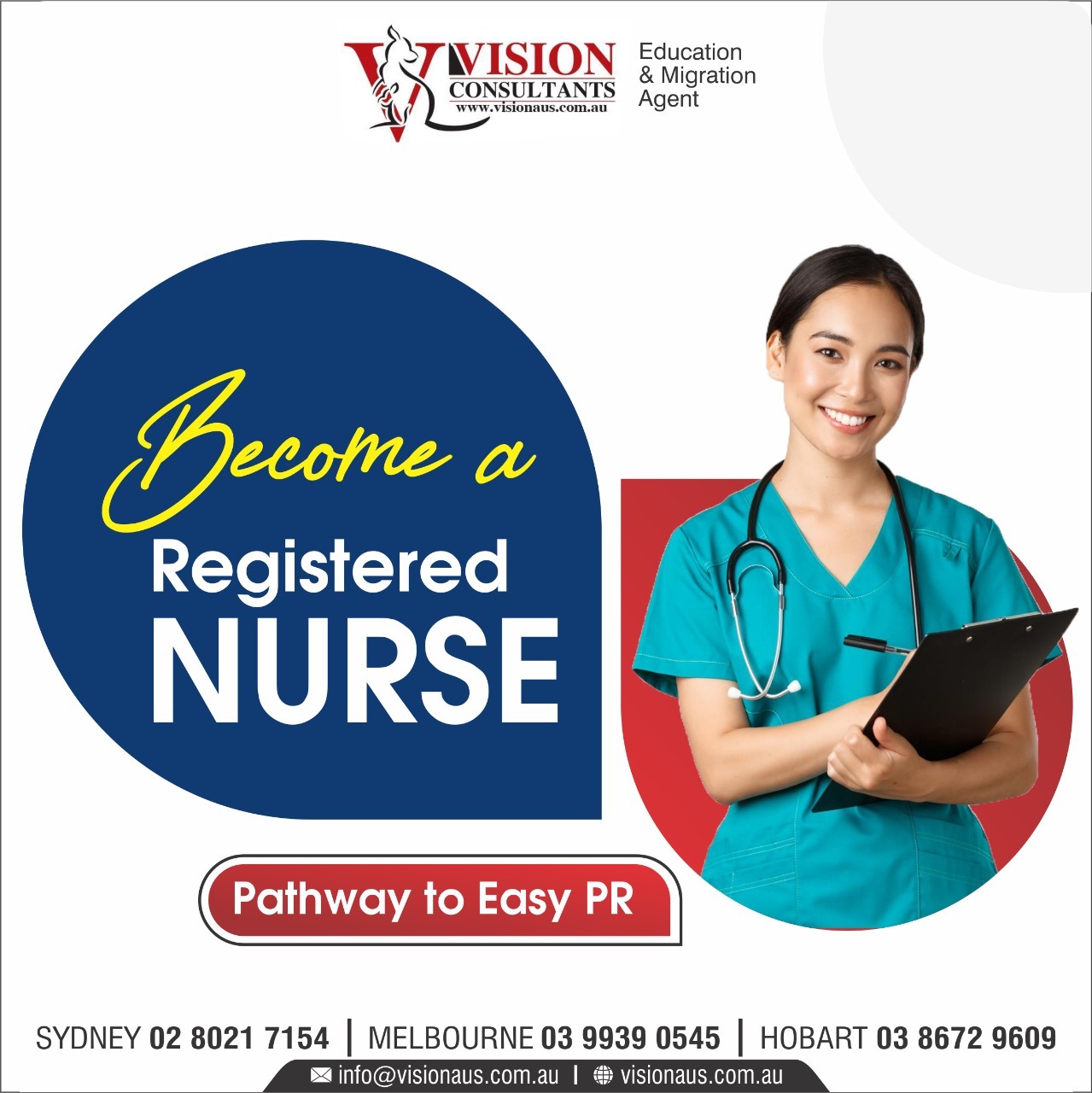 Vision Consultants Australia on X Searching for a PR pathway in Australia Explore your journey with Nursing courses and become a Registered Nurse in Australia HURRY UP Contact Vision Consultants Austr...