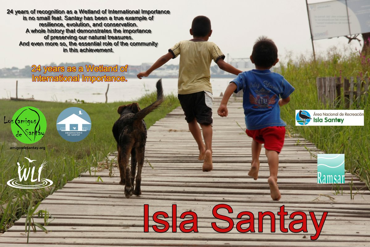 <a href="/islasantay/">Amigos de Santay</a> 24 years as a wetland of international importance <a href="/RamsarConv/">Convention on Wetlands</a> <a href="/WetlandsEurope/">Wetlands International Europe</a> @Ambiente_Ec <a href="/WetlandLink/">Wetland Link International</a> <a href="/youngliving/">Young Living Essential Oils</a>