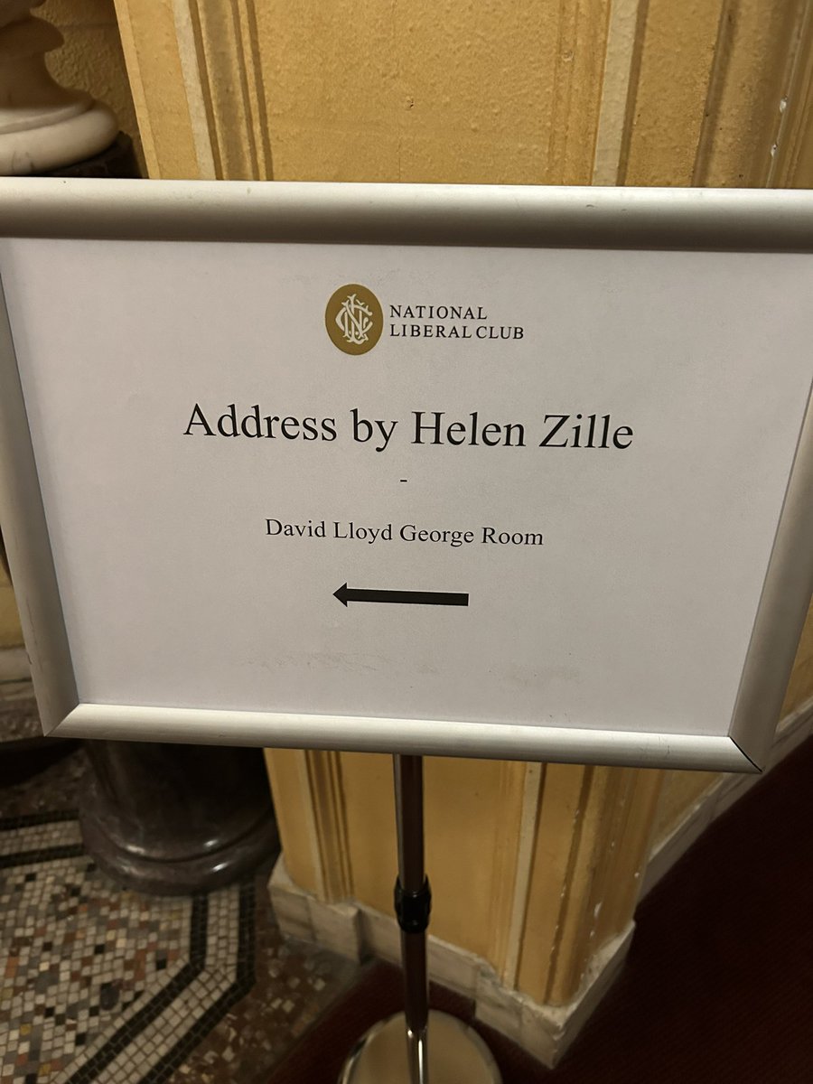 Lovely to meet and hear from <a href="/helenzille/">Helen Zille</a>  last night at The Liberal Club in London. Especially her take on the GNU and where the DA is focused on for 2026.