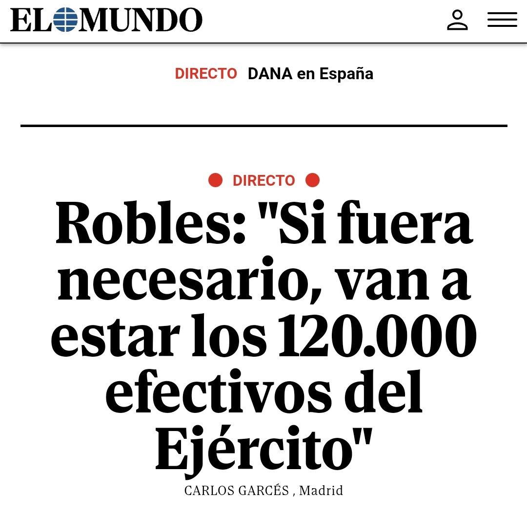 JosemaVallejo's tweet photo. Margarita Robles: "Si fuera necesario, van a estar los 120.000 efectivos del ejército"

Pero, por lo que sea, a Margarita aún no le parece necesario. https://t.co/cYLJSHB0HZ
