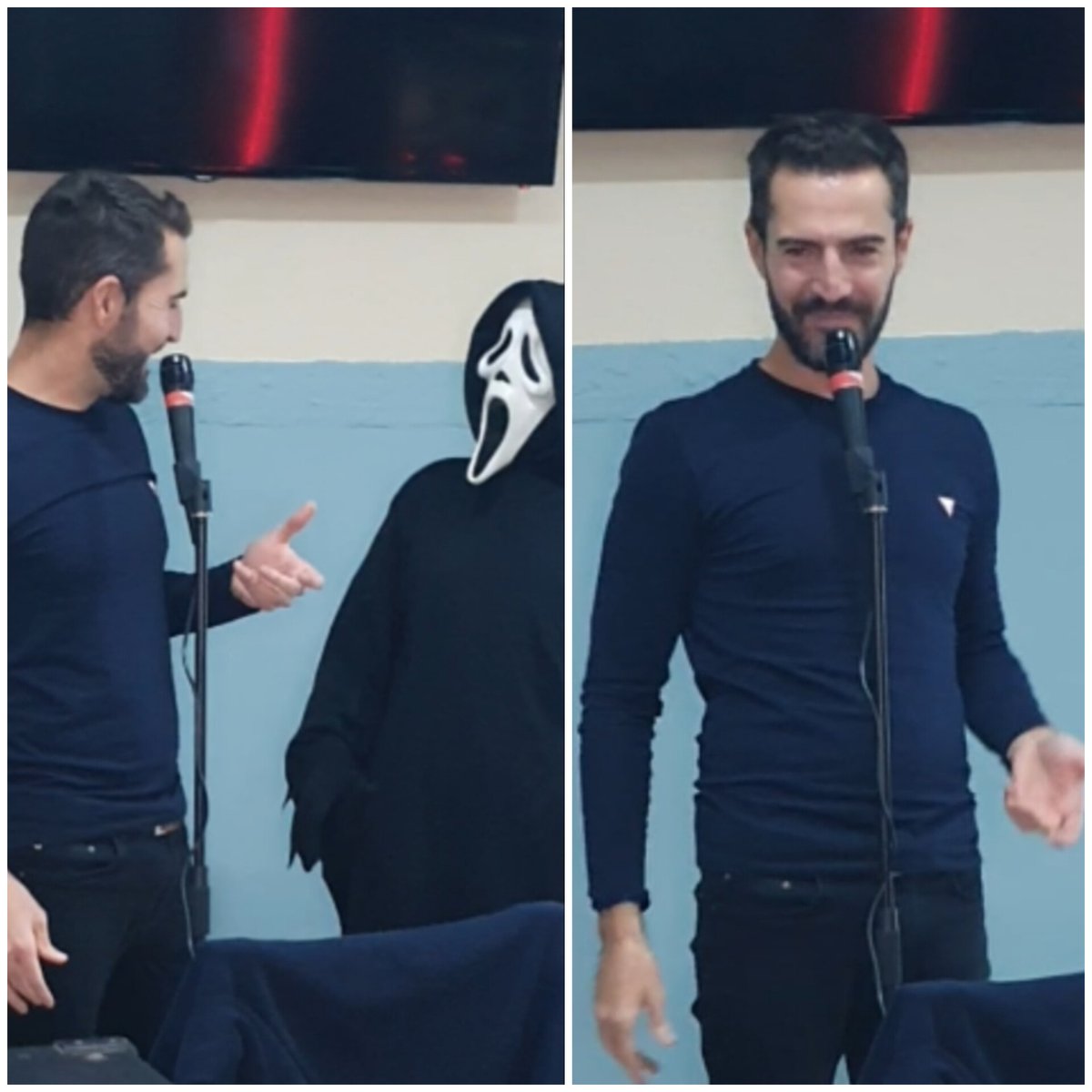 AildoVidal's tweet photo. Monólogo show humor interrumpido por #Scream por #Halloween en un bar genial de #BurgodeOsma por @jupy @_todofiesta_ #humor #impro #improcomedia #comedia https://t.co/tNIACJCPrP
