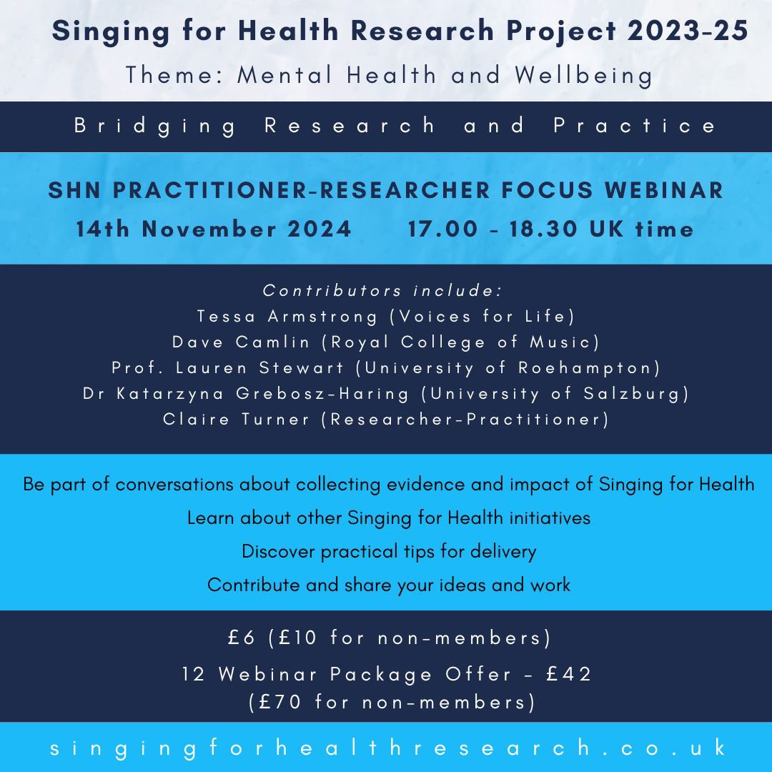 Singing for Health Network tweet media