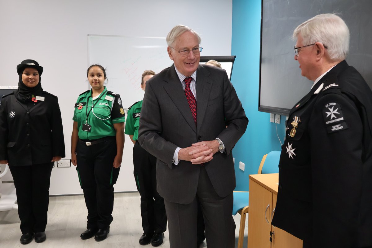 During HRH The Duke of Gloucester's visit to NGH on Wednesday 30th October,  he also met with members of the Northamptonshire St Johns Cadets who were presented with a signed certificate to celebrate 100 years of their service in Northampton. <a href="/stjohnambulance/">St John Ambulance England</a>   #Northampton