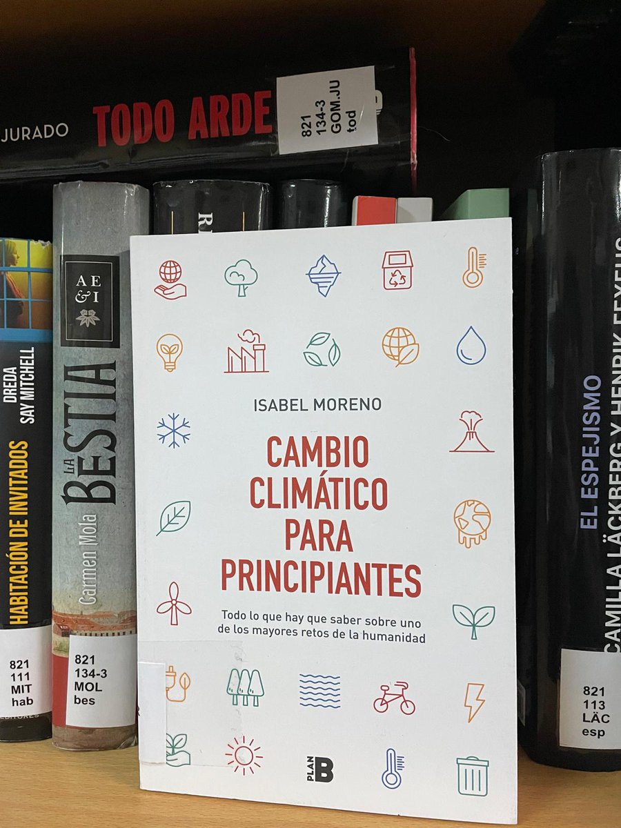 En las #bibliotecas tienes información rigurosa sobre el #cambioclimatico , como este libro de <a href="/IsabelIsamoren/">Isabel Moreno</a> 
#somiedo #bibliotecaspublicas
<a href="/Biblioasturias/">Biblioasturias</a>