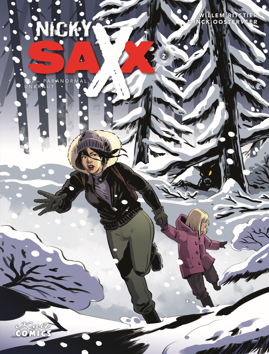 Comicleser's tweet photo. "Nicky Saxx, Band 2: Psi-Paranormal/Unkraut", erschienen bei Kult Comics; von Autor Willem Ritstier &amp; Zeichner Minck Oosterveer; Rezi: https://t.co/4XE3p8NtYa
#NickySaxx @willemritstier @RebootComicsNL #KultComics https://t.co/Zl12GcNTLM