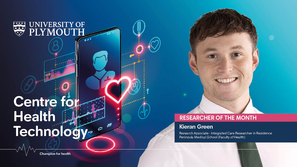 🌟 Congrats to our Researcher of the Month Kieran Green who leads the way <a href="/PlymCommHomes/">Plymouth Community Homes</a> Living Lab where local residents are testing cutting-edge digital health tech in their homes. This work empowers communities to shape the future of health innovation! 💡#ResearchSpotlight