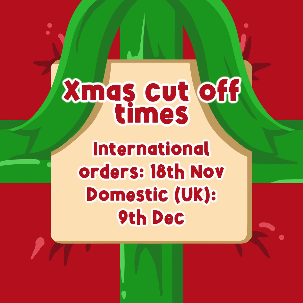 It’s finally that time! With Christmas fast approaching make sure you’re prepared and don’t miss my cut-off times 🎄 

This is the Trove’s last Christmas so you’ve been warned…
